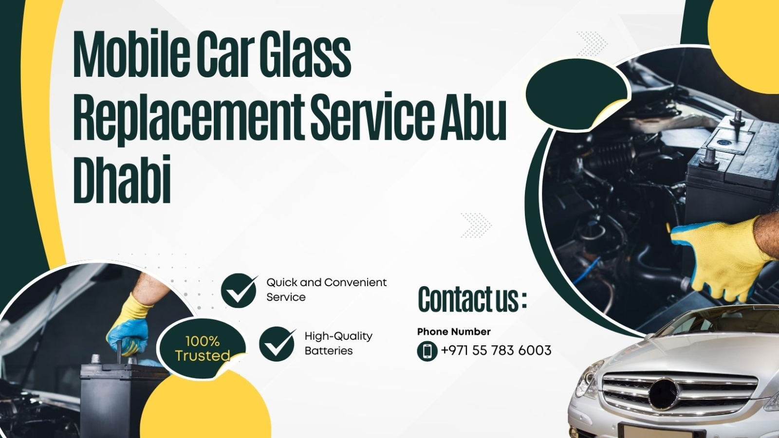 Mobile Car Glass Replacement Service Abu Dhabi